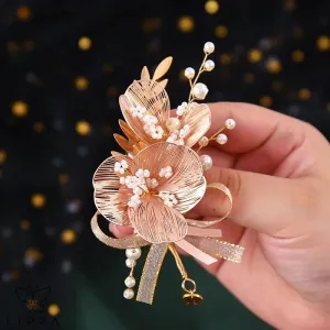 Small Gold Bridal Headwear