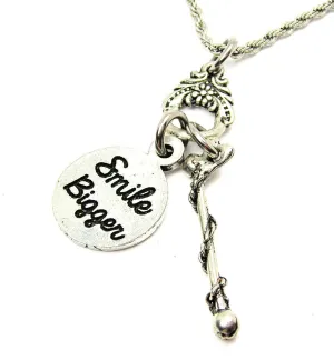 Smile Bigger Baton Catalog Necklace