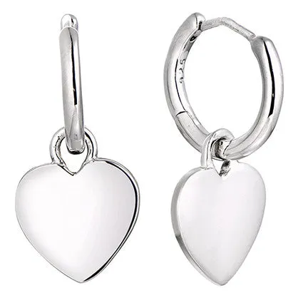 Sterling Silver Charming Huggies
