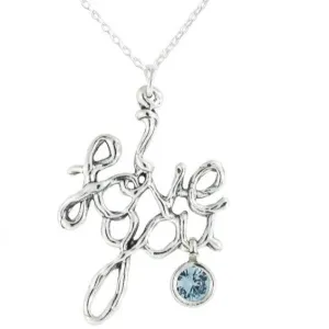Sterling Silver Necklace I Love You for woman