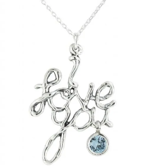 Sterling Silver Necklace I Love You for woman