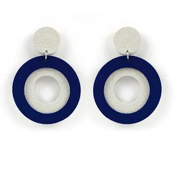 Sunrise Earrings - Light Grey | Navy
