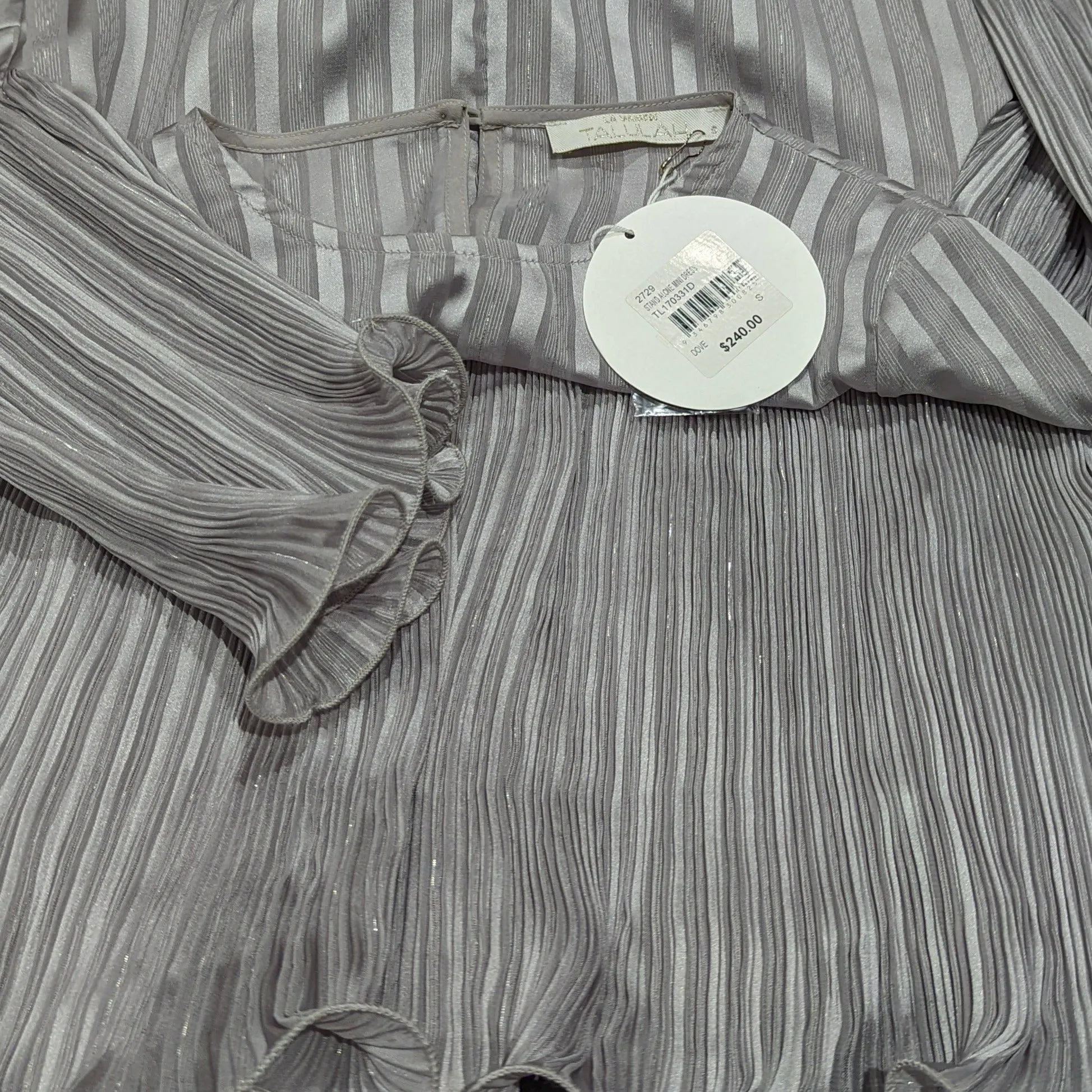 Talulah Silver Grey Stand Alone Mini Dress