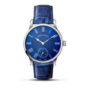 TRADITUM VINTAGE STYLE DRESS WATCH BLUE / ROMAN