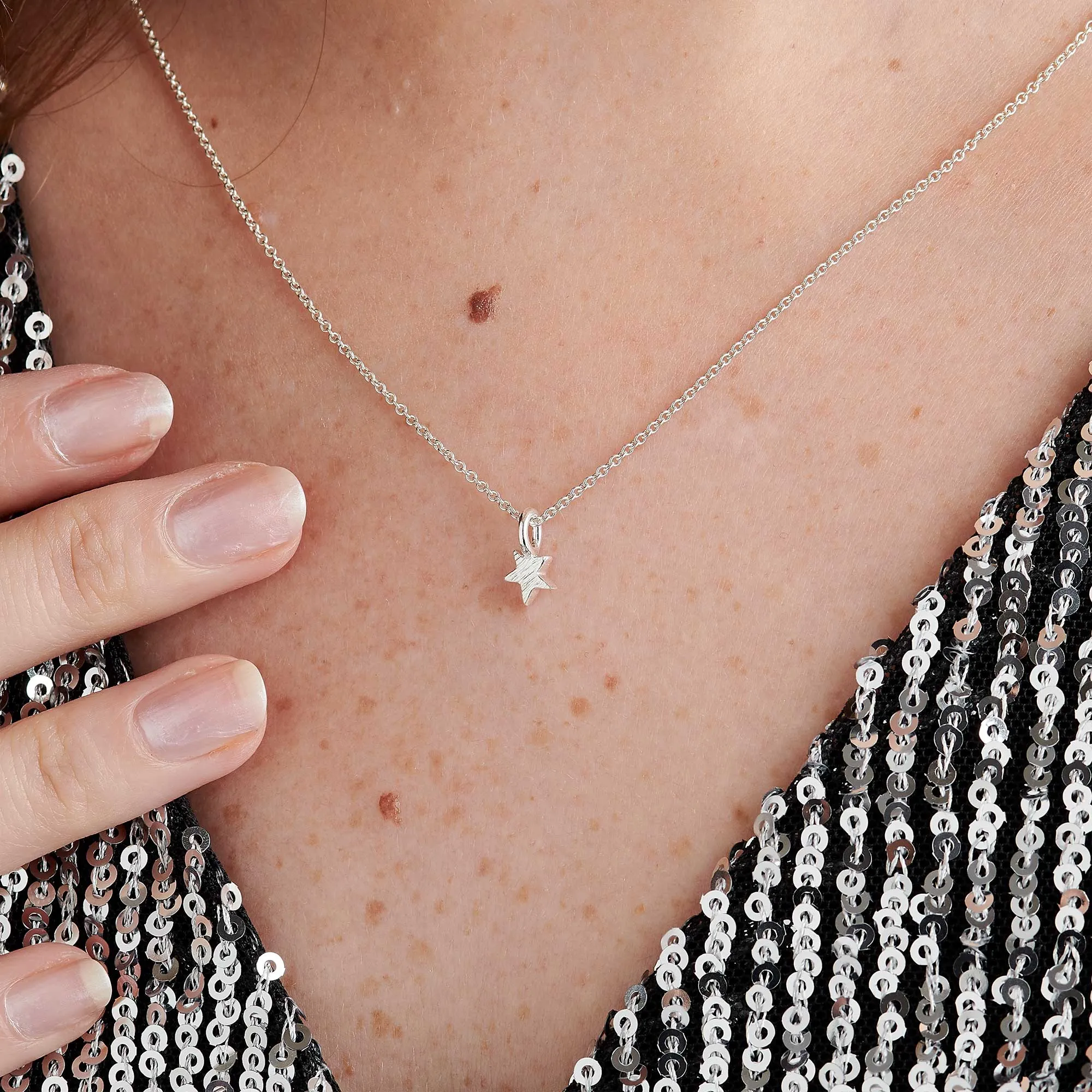 Twilight Star Silver Necklace