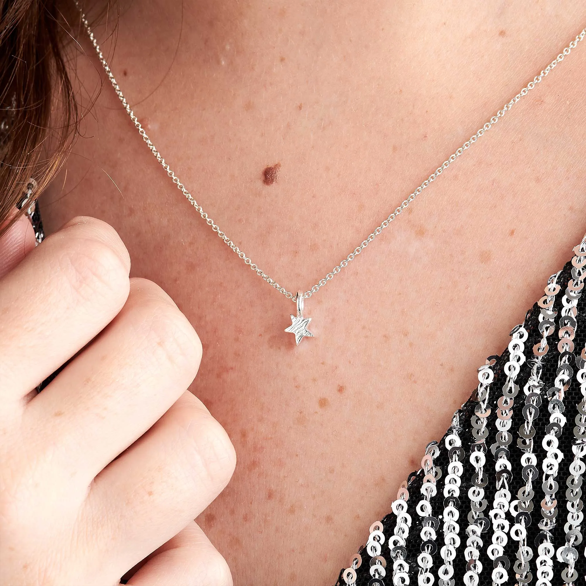 Twilight Star Silver Necklace