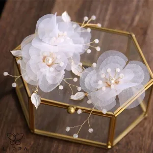 Two Pieces Flower Bridal Headwear