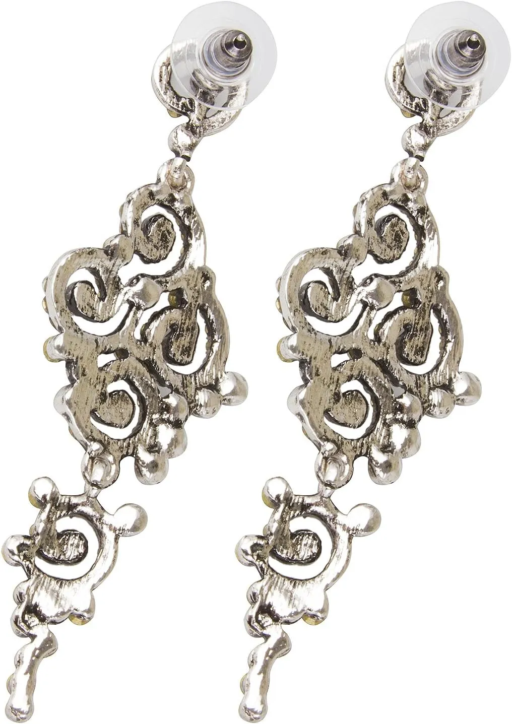 Vijiv Gatsby Earrings Art Deco Vintage 1920s Flapper Jewelry Accessories Party