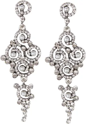 Vijiv Gatsby Earrings Art Deco Vintage 1920s Flapper Jewelry Accessories Party