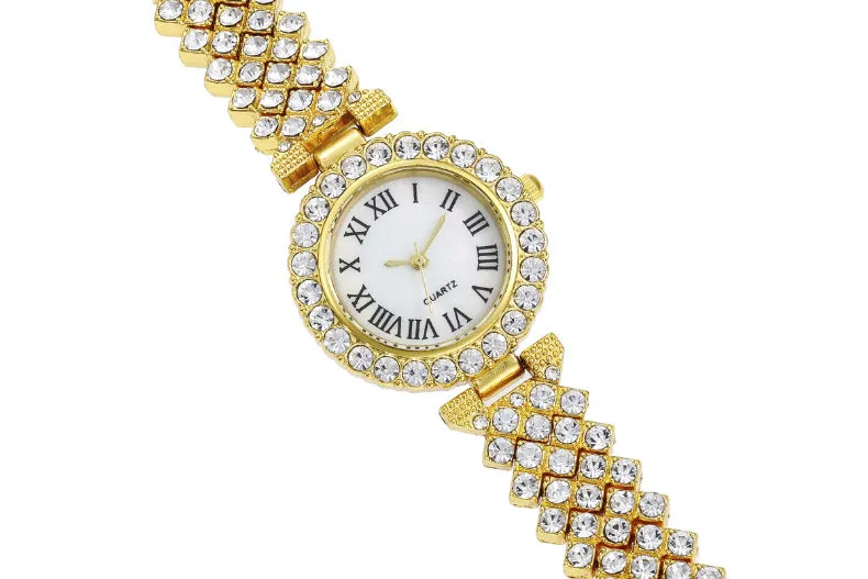 W3814 - Roman Style Diamond Ladies Watch