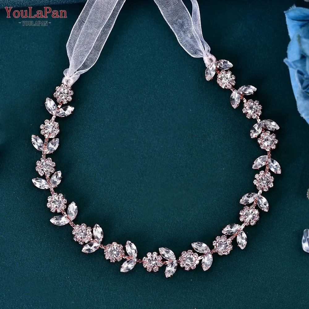 Wedding Head Piece Bridal Hair Accessories Shiny Rhinestone Headbands
