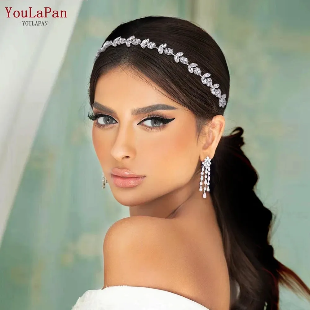 Wedding Head Piece Bridal Hair Accessories Shiny Rhinestone Headbands
