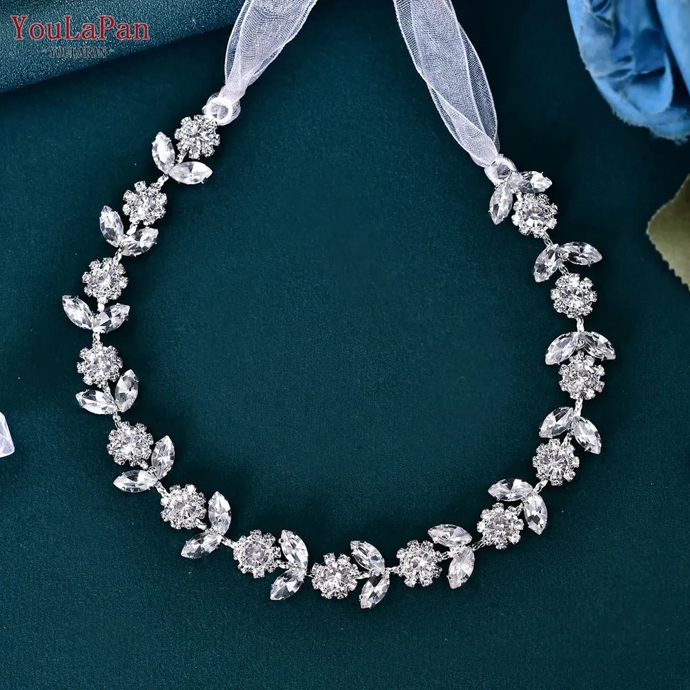 Wedding Head Piece Bridal Hair Accessories Shiny Rhinestone Headbands