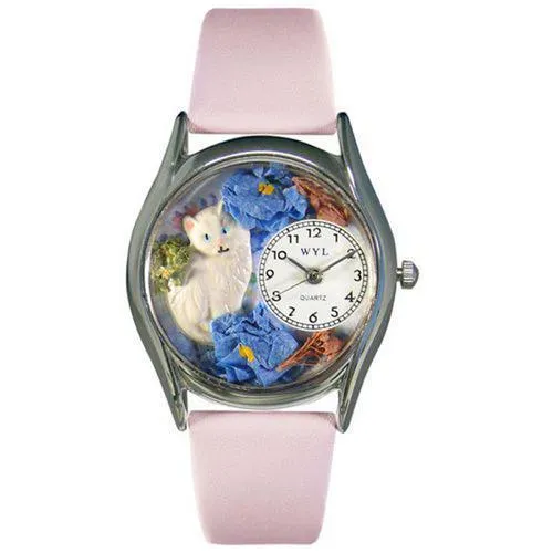 White Cat Watch Small Silver Style